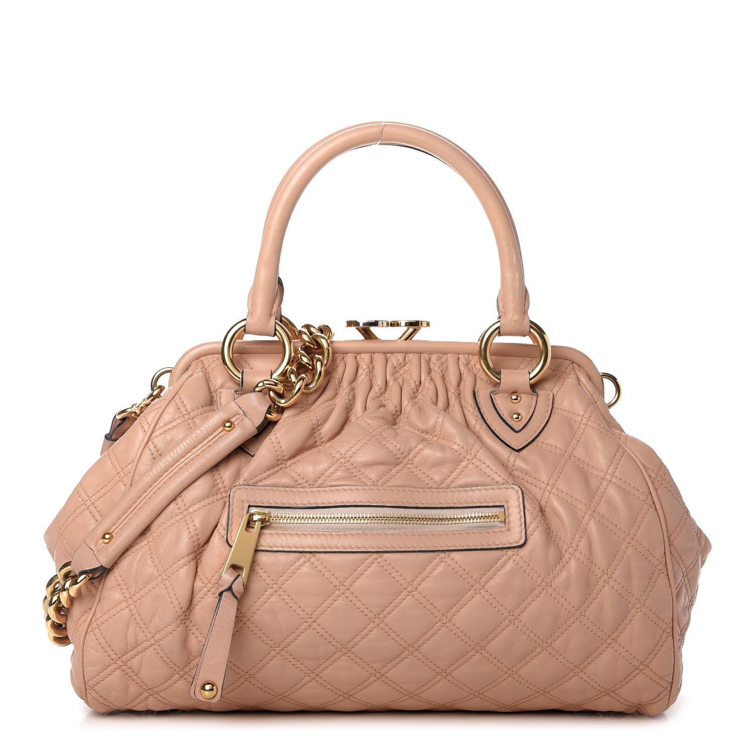 Marc Jacobs Calfskin Quilted Stam Blush 1 of 12