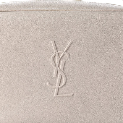 Saint Laurent Lambskin Monogram Small Lou Camera Bag Icy White 7 of 9