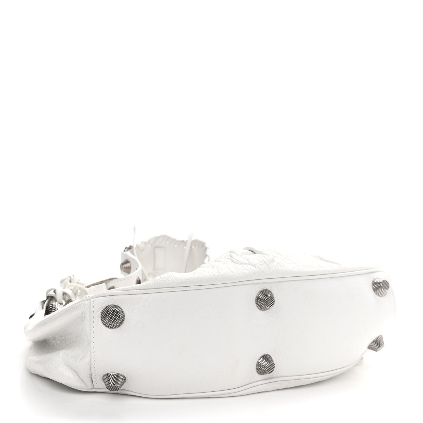 Agneau Arena Small Le Cagole Shoulder Bag Optic White