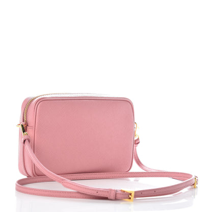 Prada Saffiano Lux Small Camera Crossbody Bag Petalo 3 of 9