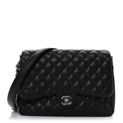 Chanel Caviar Quilted Medium Rock In Rome Single Flap Black 1 of 9