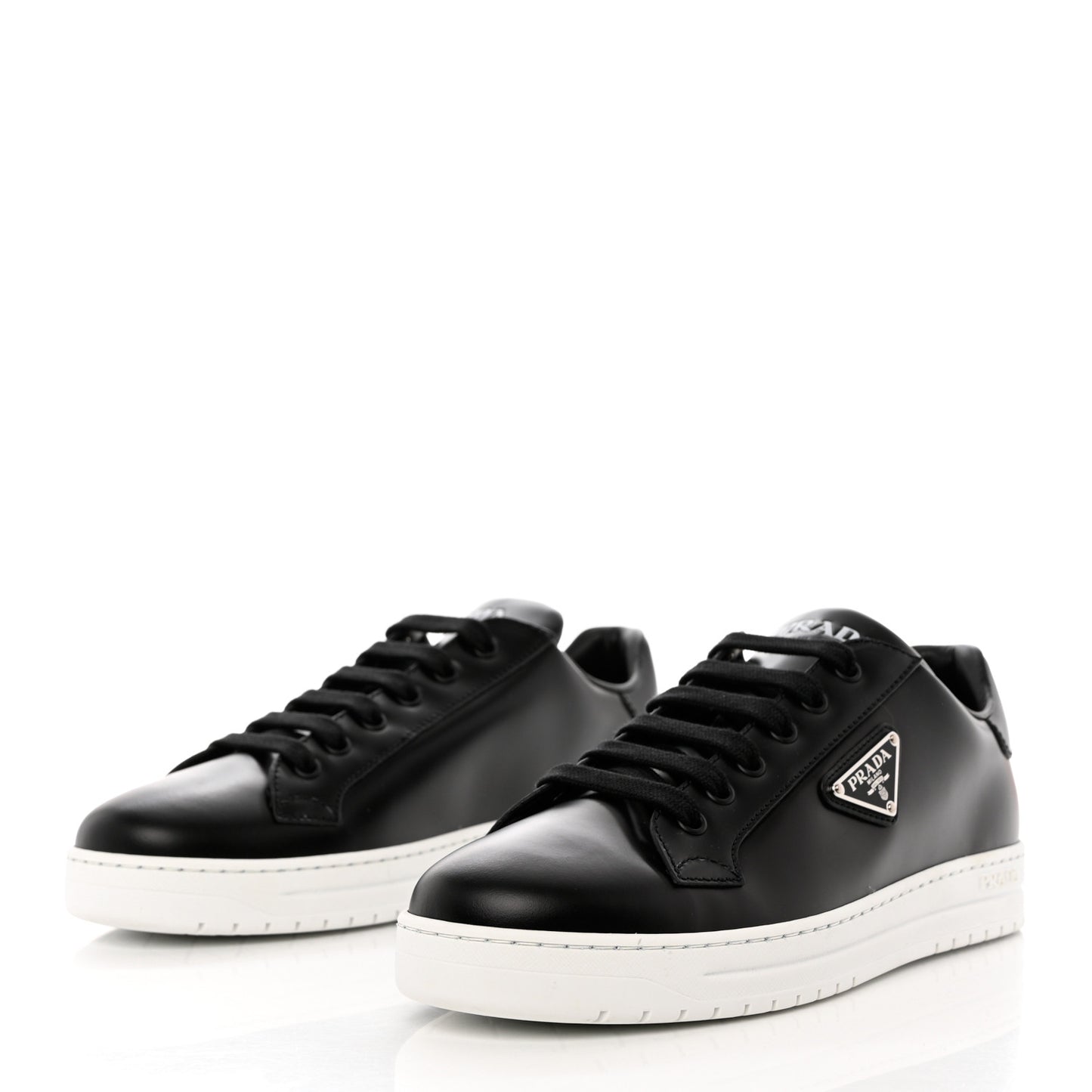 Spazzolato Rois Triangle Womens Downtown Low Top 30mm Sneakers 40 Black White