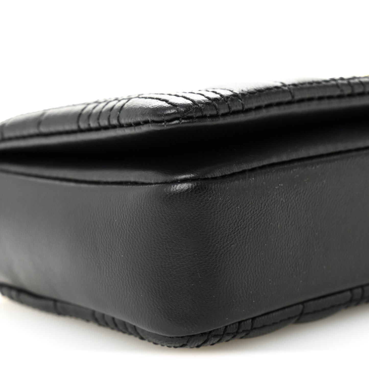 Lambskin Quilted Mini Lola Bag Black