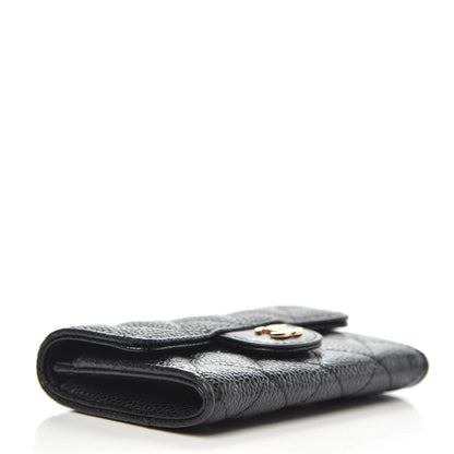 Chanel Caviar Quilted Flap Card Holder Black 4 of 9