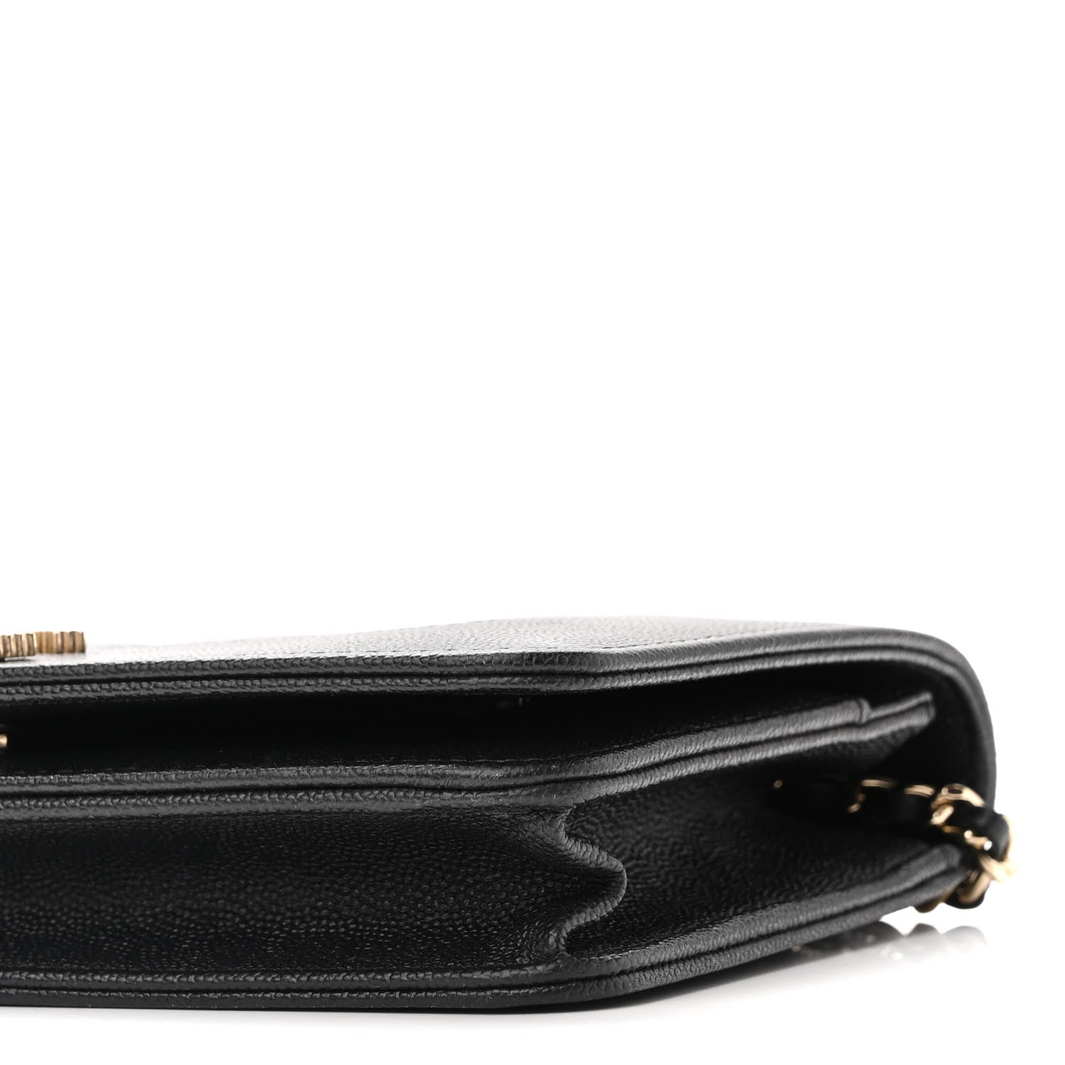 Chanel Caviar Quilted Vintage Mademoiselle Wallet On Chain WOC Black 11 of 12