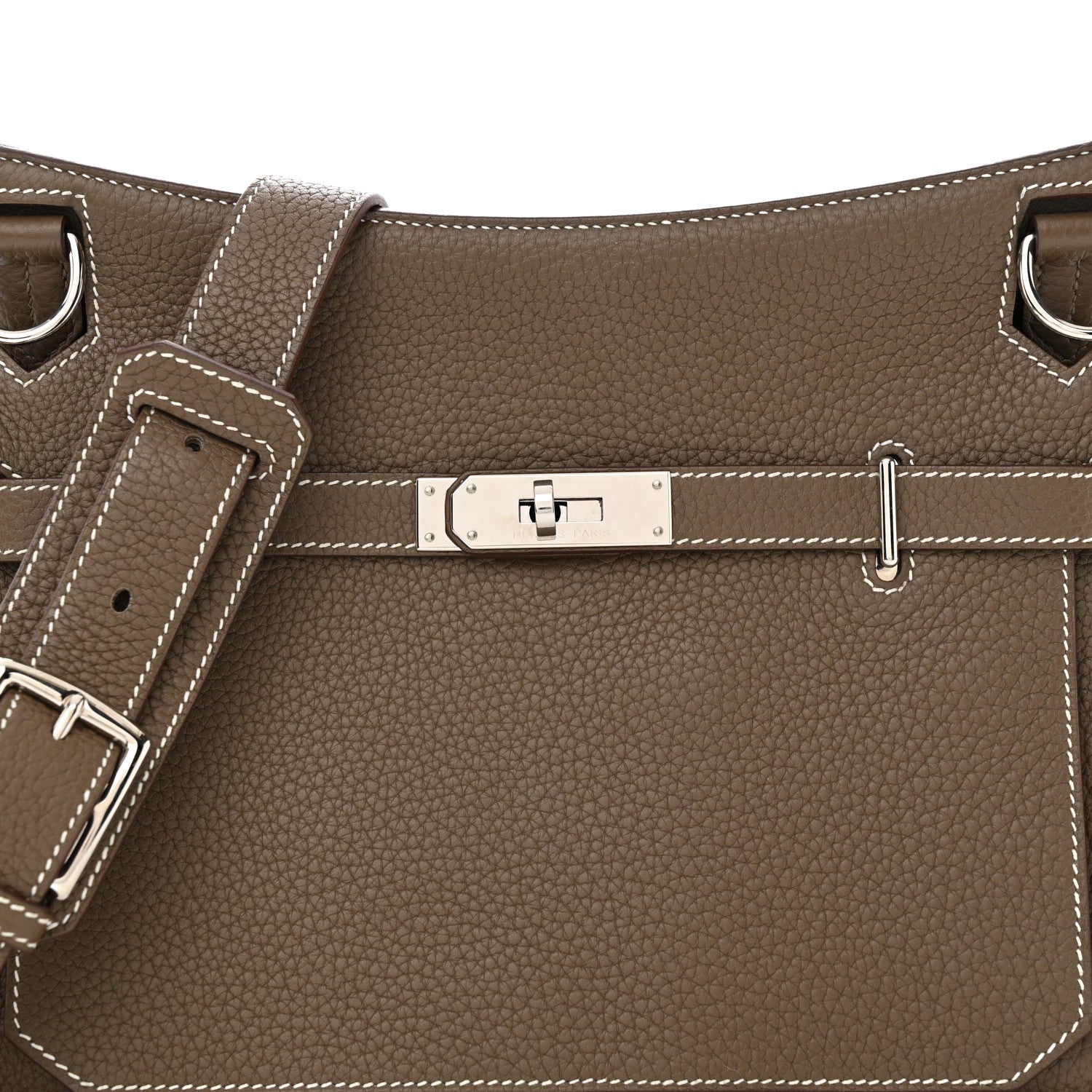 Hermes Taurillon Clemence Jypsiere 28 Etoupe 8 of 13