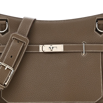 Hermes Taurillon Clemence Jypsiere 28 Etoupe 8 of 13