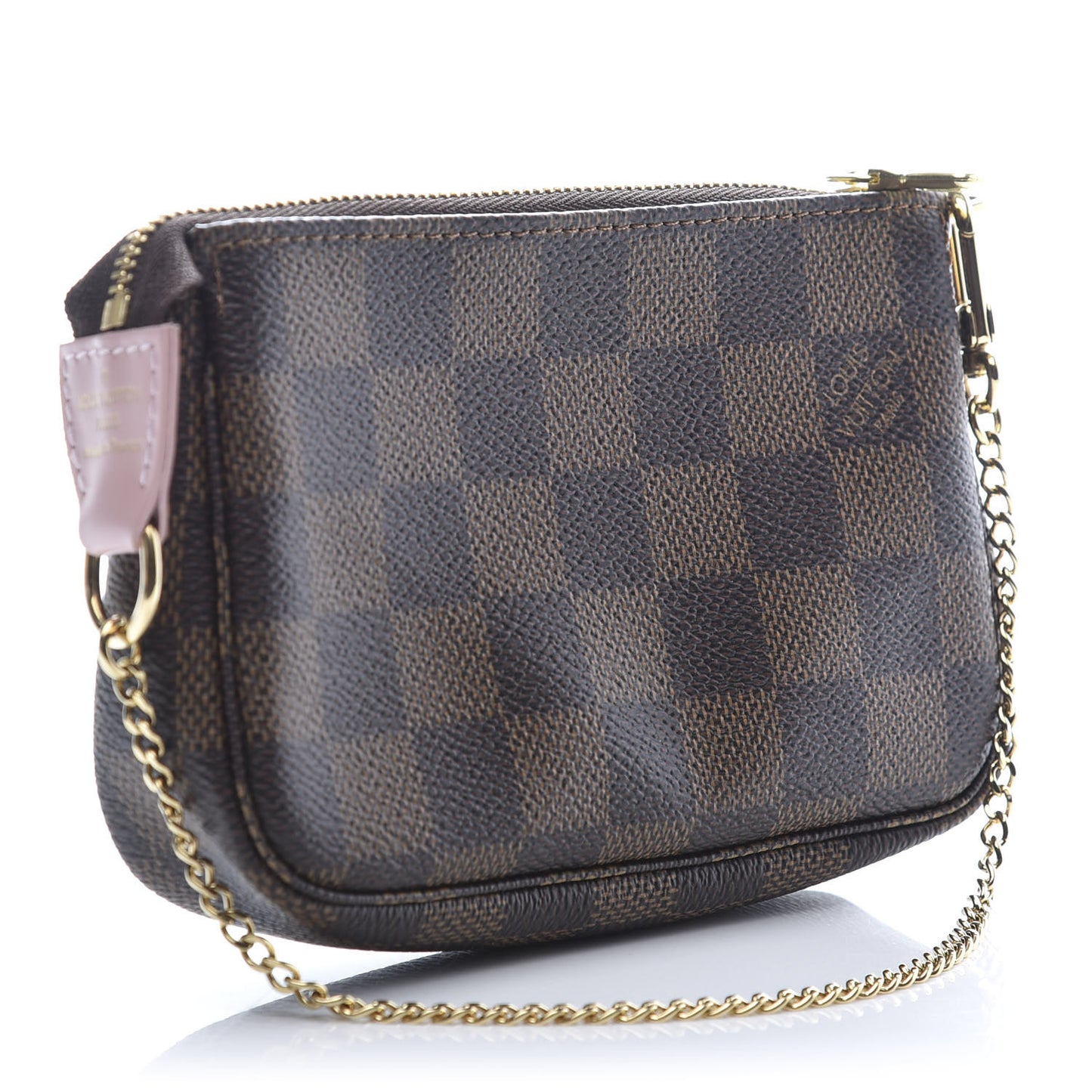 Damier Ebene 2020 Christmas Animation Big Wheel Mini Pochette Accessories Rose Ballerine