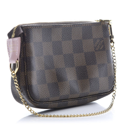 Louis Vuitton Damier Ebene 2020 Christmas Animation Big Wheel Mini Pochette Accessories Rose Ballerine 3 of 10
