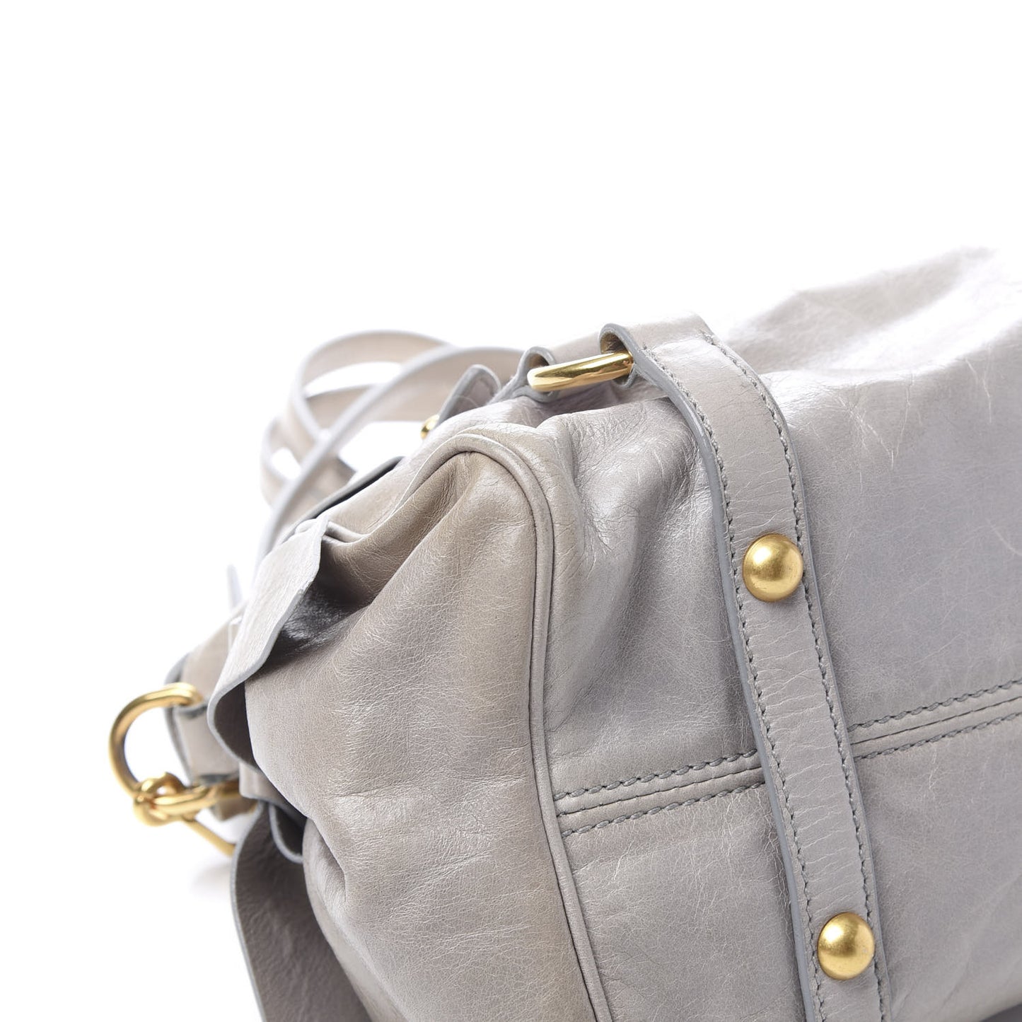 Vitello Lux Mini Bow Bag Grey