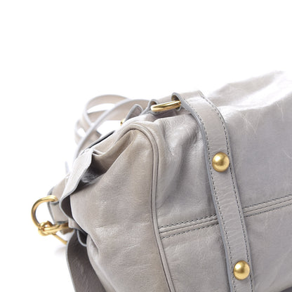 Miu Miu Vitello Lux Mini Bow Bag Grey 11 of 12