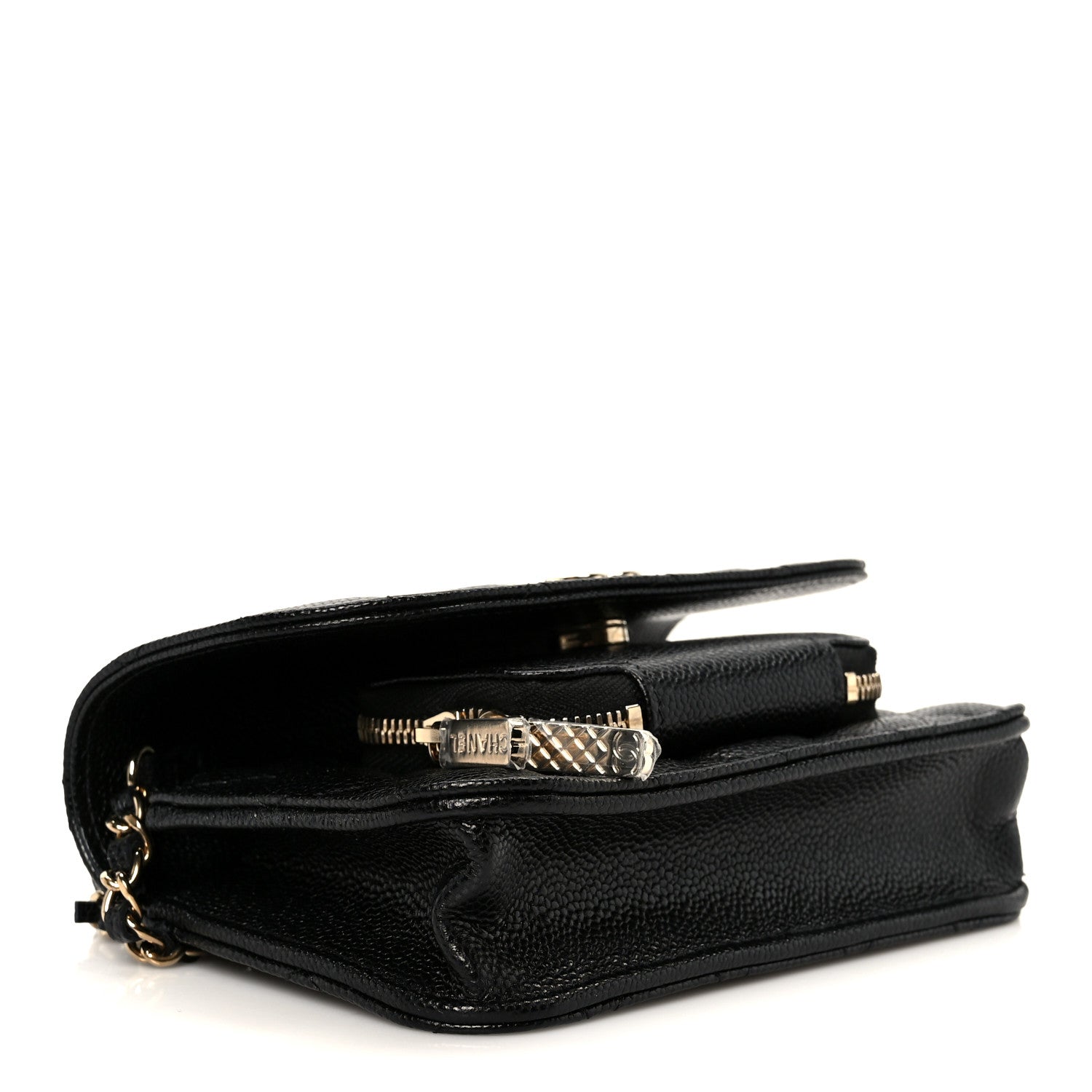 Chanel Caviar Quilted Business Affinity Clutch With Chain Black 4 of 12