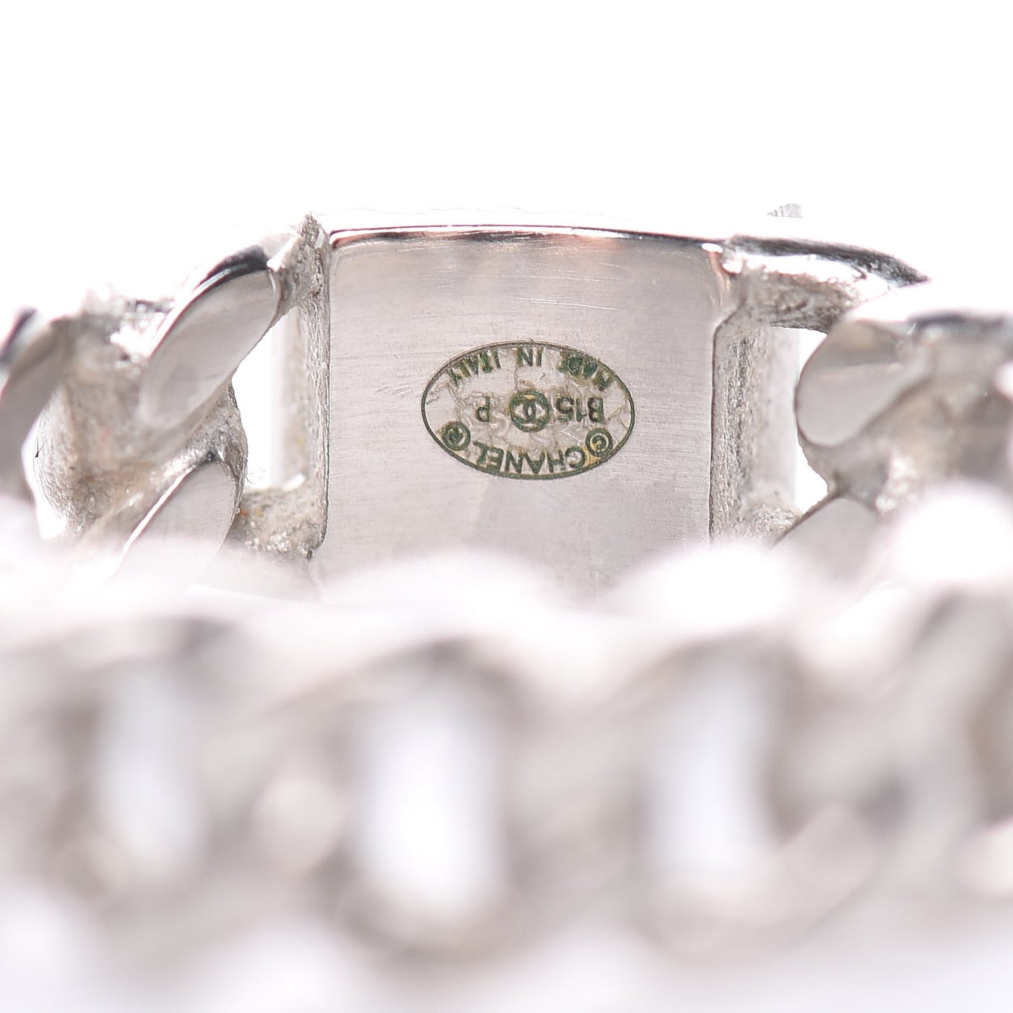 Chain CC Ring 6 Silver