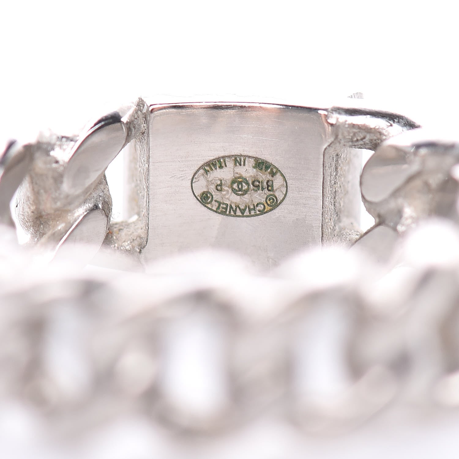 Chanel Chain CC Ring 6 Silver 5 of 5