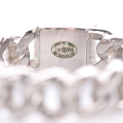 Chanel Chain CC Ring 6 Silver 5 of 5