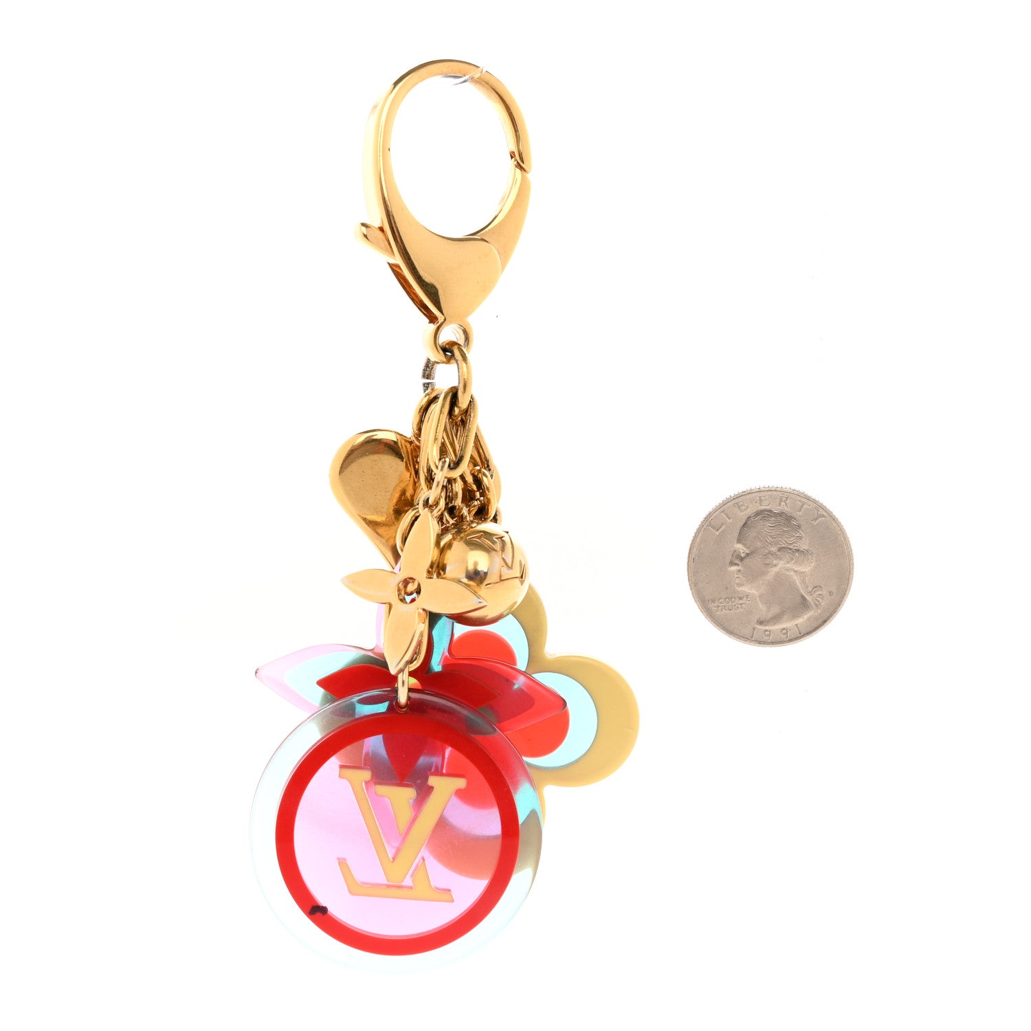 Louis Vuitton Resin Candy Fleurs Bag Charm Multicolor 2 of 4