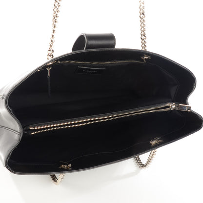 Saint Laurent Calfskin Classic Monogram Shopping Bag Black 5 of 10