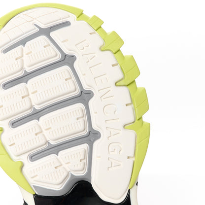 Balenciaga Rubber Mesh Tri-Color Clear Sole Mens Track.2 Open Sneakers 42 Black Yellow 6 of 9