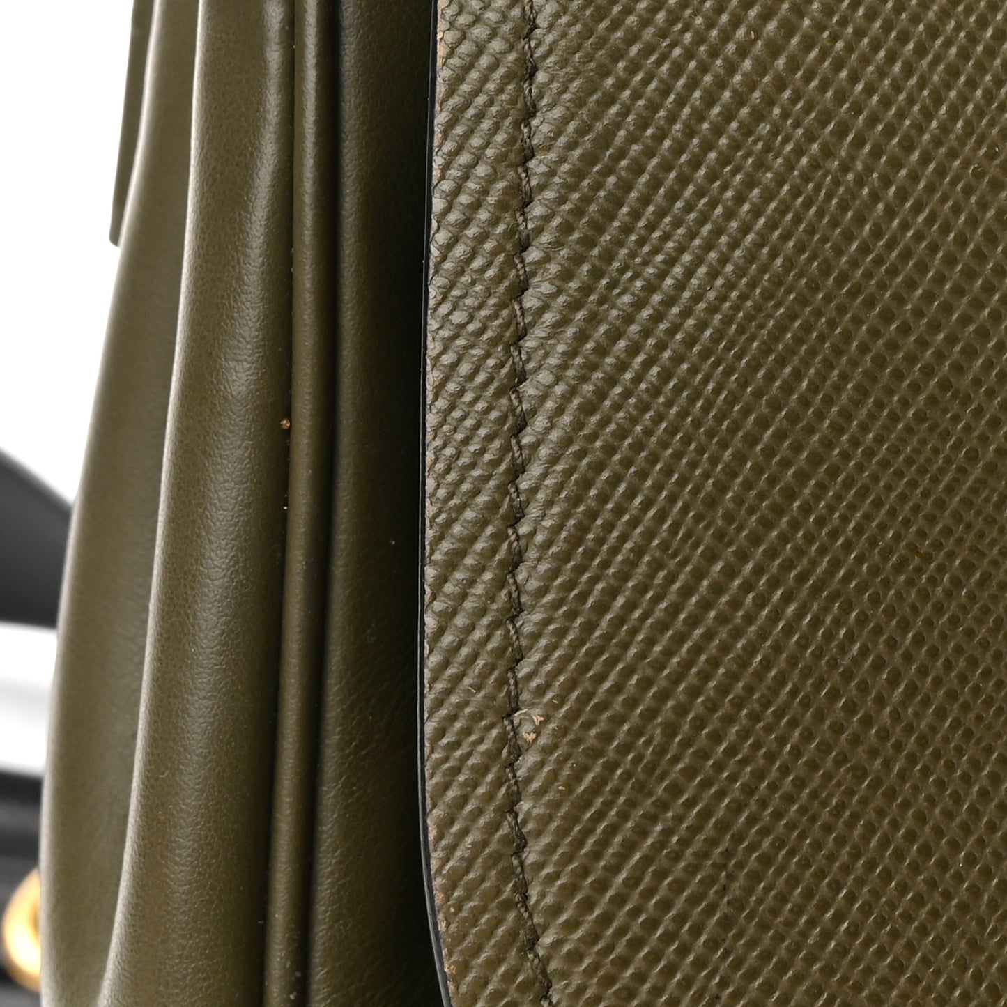 Saffiano Cuir Calf Corsaire Bag Militare Black