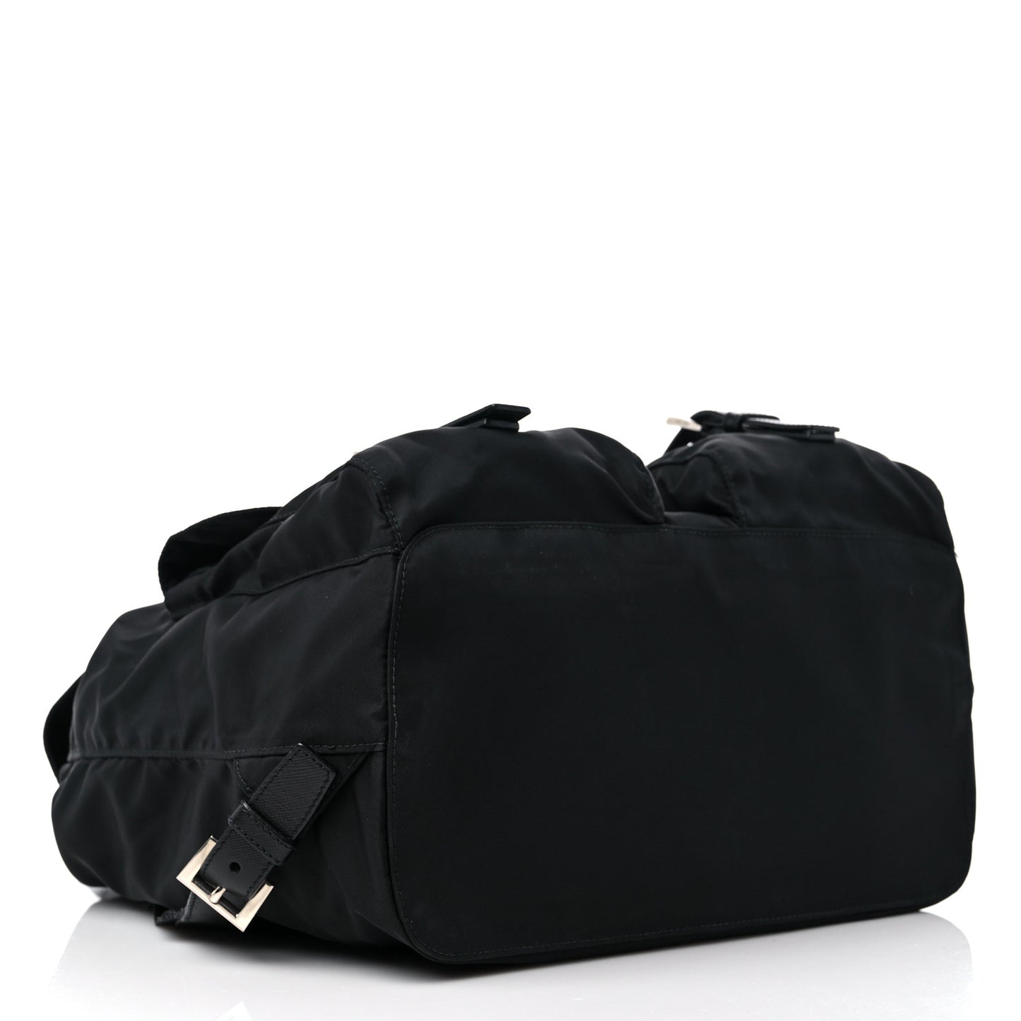 Tessuto Nylon Saffiano Medium Backpack Black
