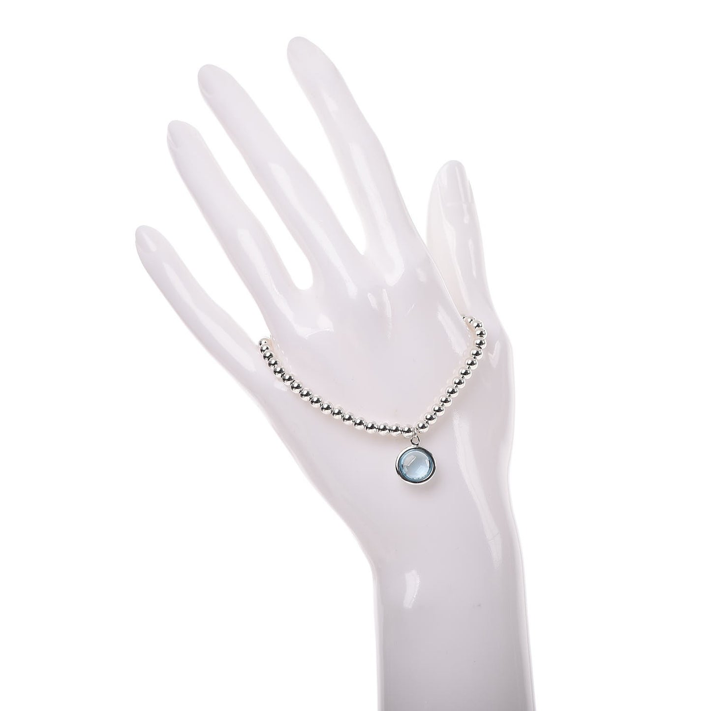 Sterling Silver Blue Topaz Paloma's Sugar Stacks Beaded Bracelet