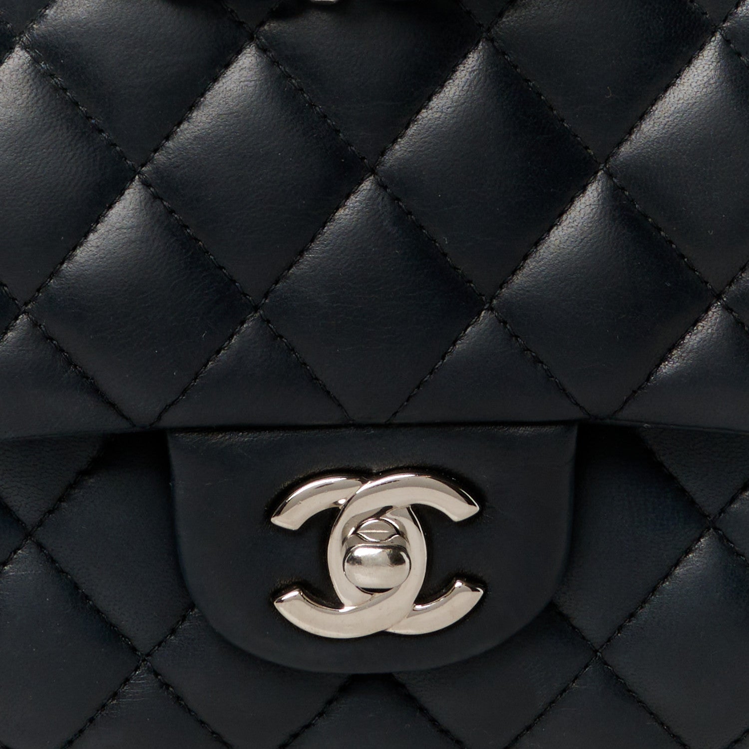 Chanel Lambskin Quilted Medium Double Flap Black 9 of 11