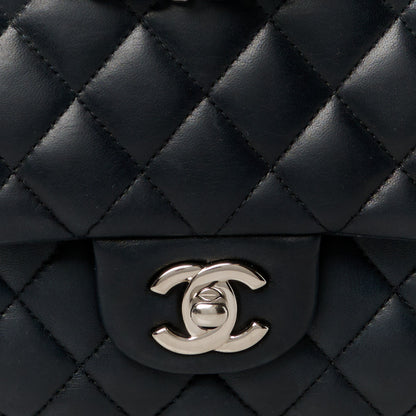 Chanel Lambskin Quilted Medium Double Flap Black 9 of 11