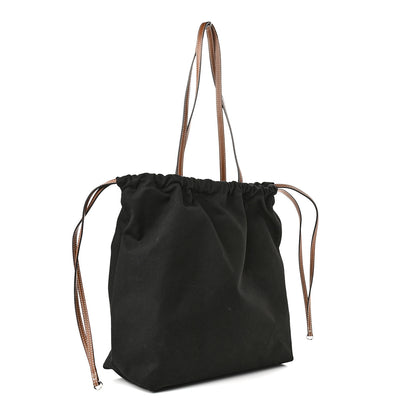 Stella McCartney Canvas Printed Drawstring Tote Bag Black 3 of 10