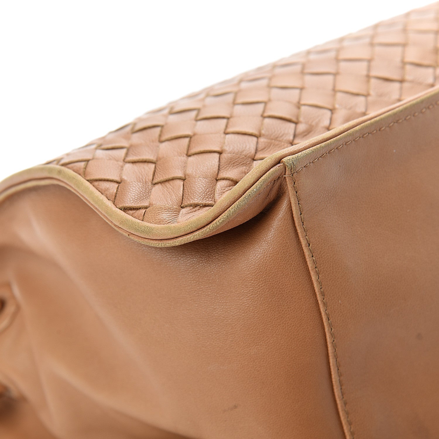 Bottega Veneta Nappa Intrecciato Shoulder Bag Camel 11 of 19