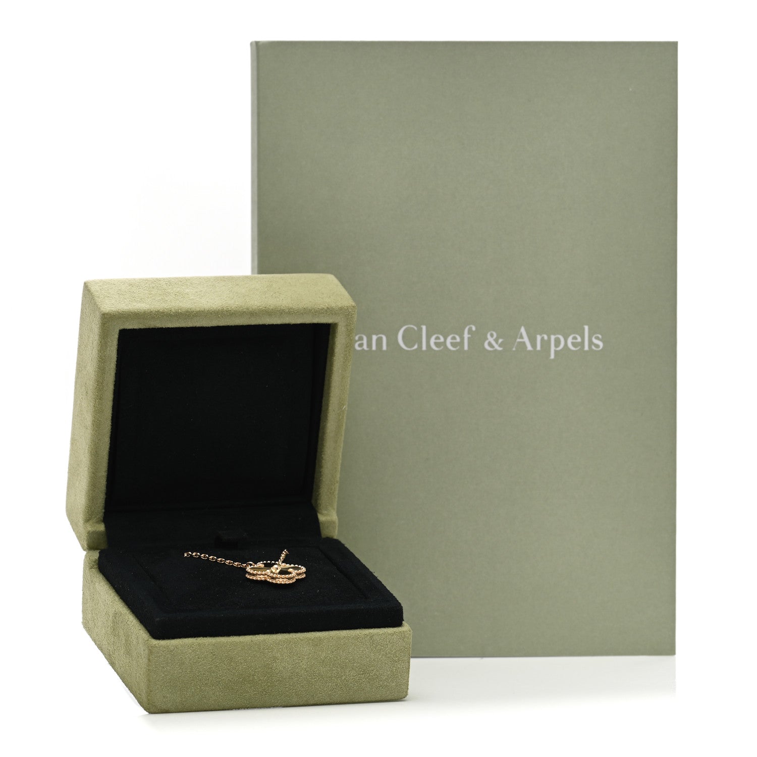 Van Cleef & Arpels 18K Yellow Gold Guilloche Vintage Alhambra Pendant Necklace 5 of 5