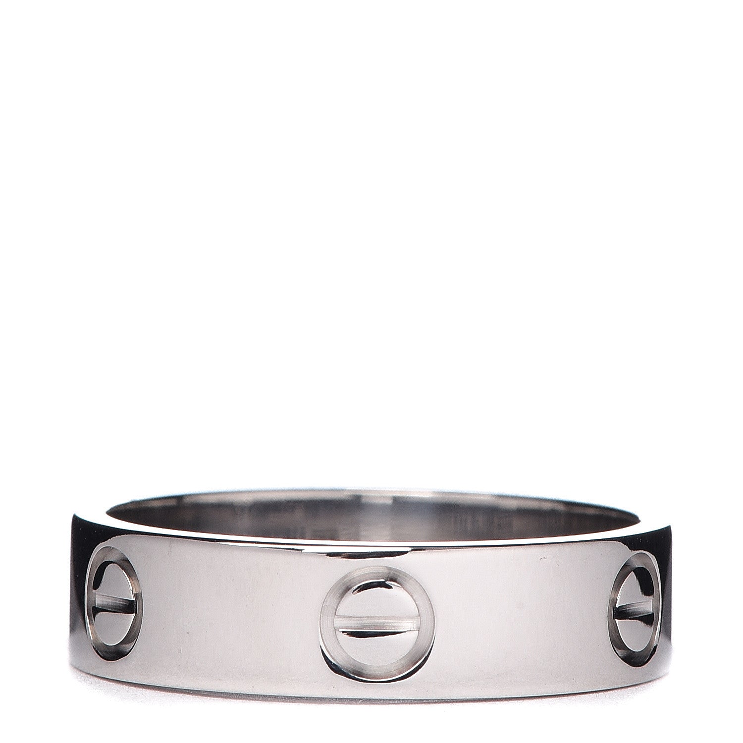 Cartier 18K White Gold 5.5mm LOVE Ring 59 8.75 3 of 6