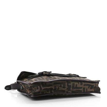 Fendi Zucca Calfskin Shoulder Bag Tobacco 4 of 11
