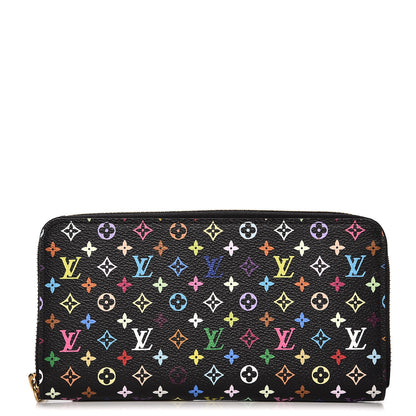Louis Vuitton Monogram Multicolor Zippy Wallet Black Grenade 1 of 7