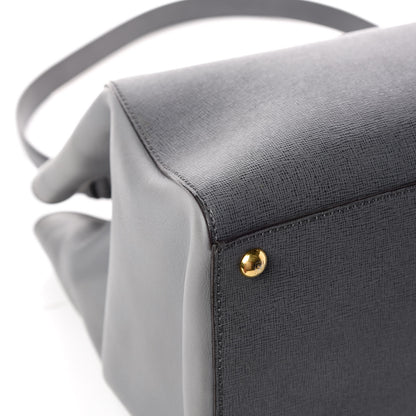 Fendi Vitello Elite Flamingo Regular 2Jours Tote Grigio Grigio Chiaro 13 of 19