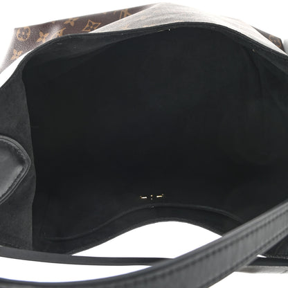 Louis Vuitton Monogram Flower Hobo Black 5 of 11