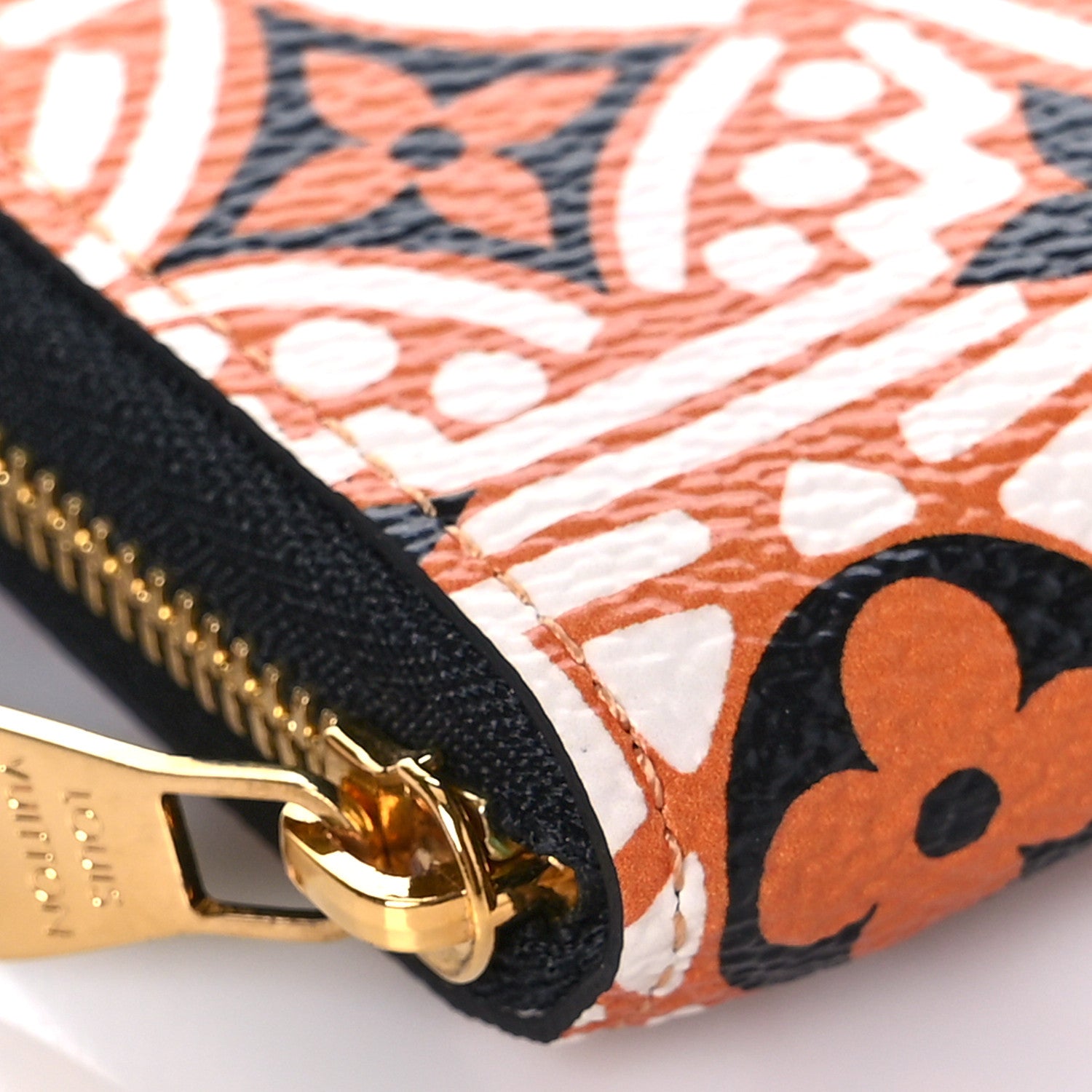 Louis Vuitton Monogram Giant Crafty Zippy Coin Purse Creme Caramel 7 of 9