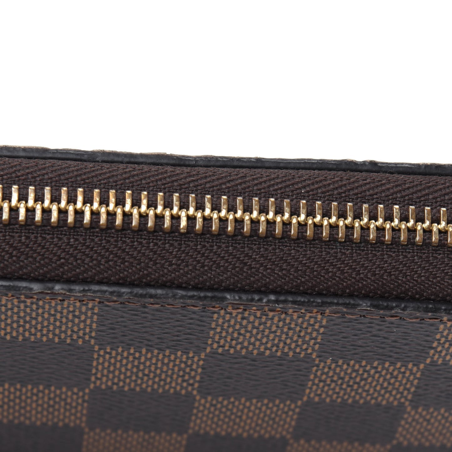 Damier Ebene Zippy Wallet Rose Ballerine