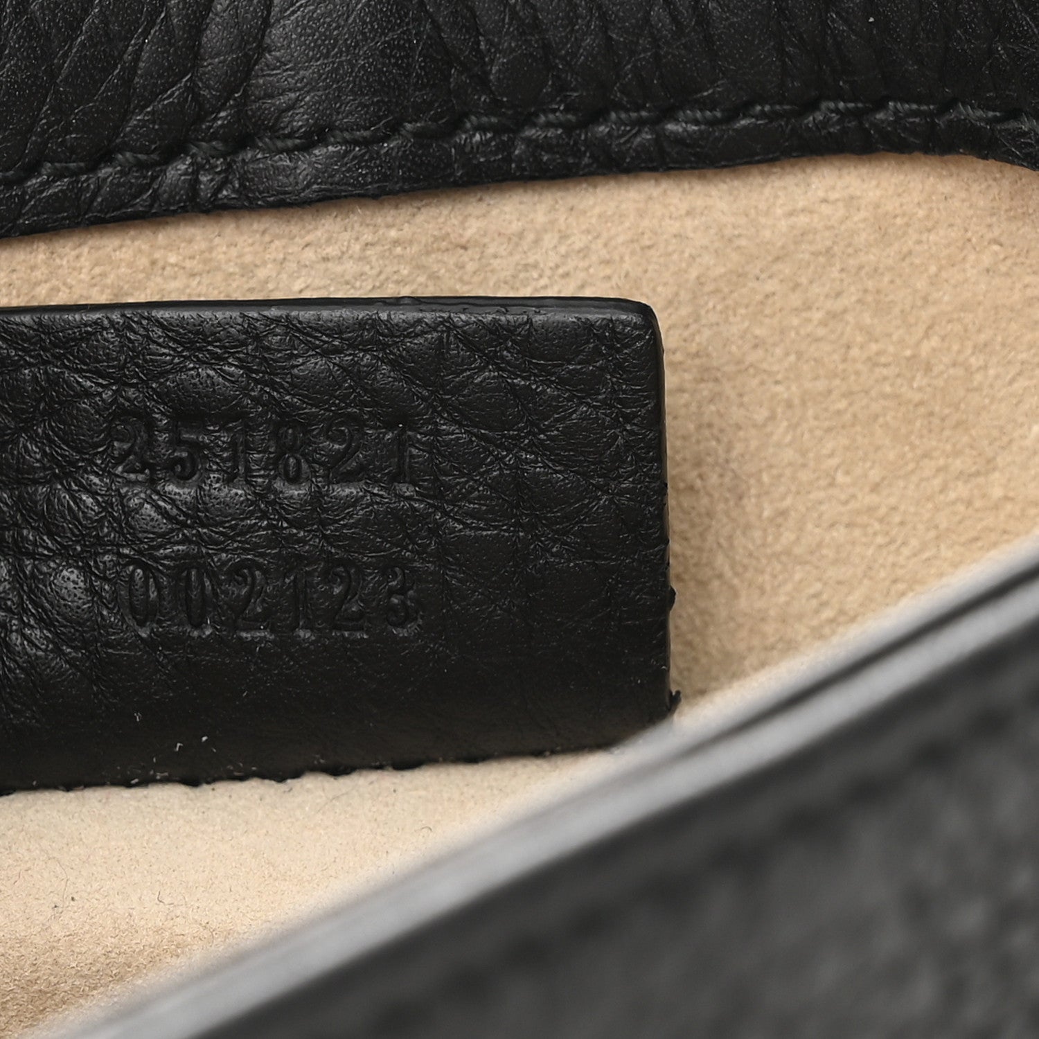 Gucci Pebbled Calfskin Small 1973 Chain Shoulder Bag Black 7 of 10