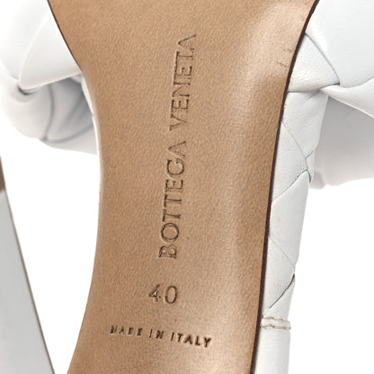 Bottega Veneta Nappa Maxi Intrecciato Lido 90mm Mule Sandals 40 Optic White 8 of 12