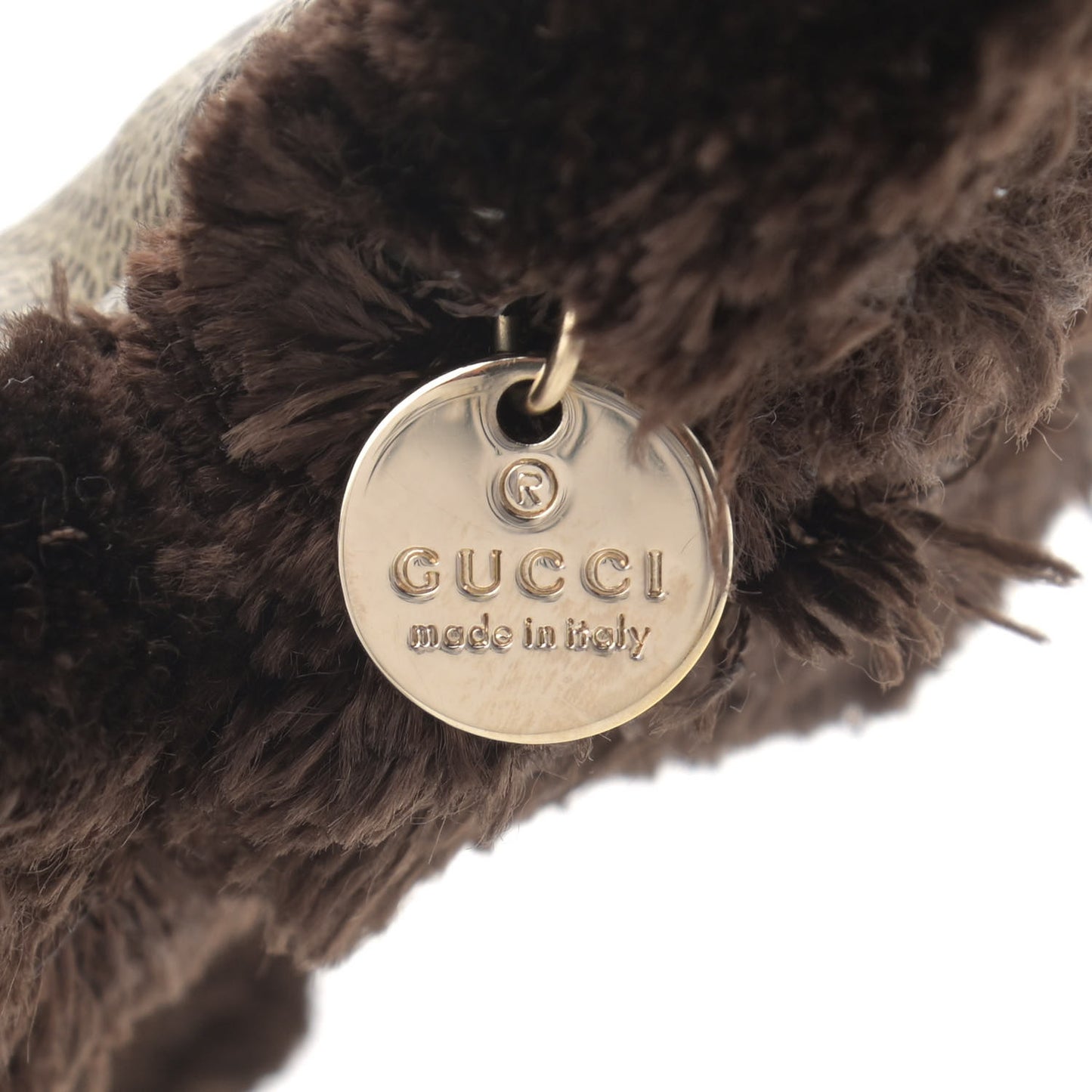 GG Supreme Monogram Lulu Dog Key Charm