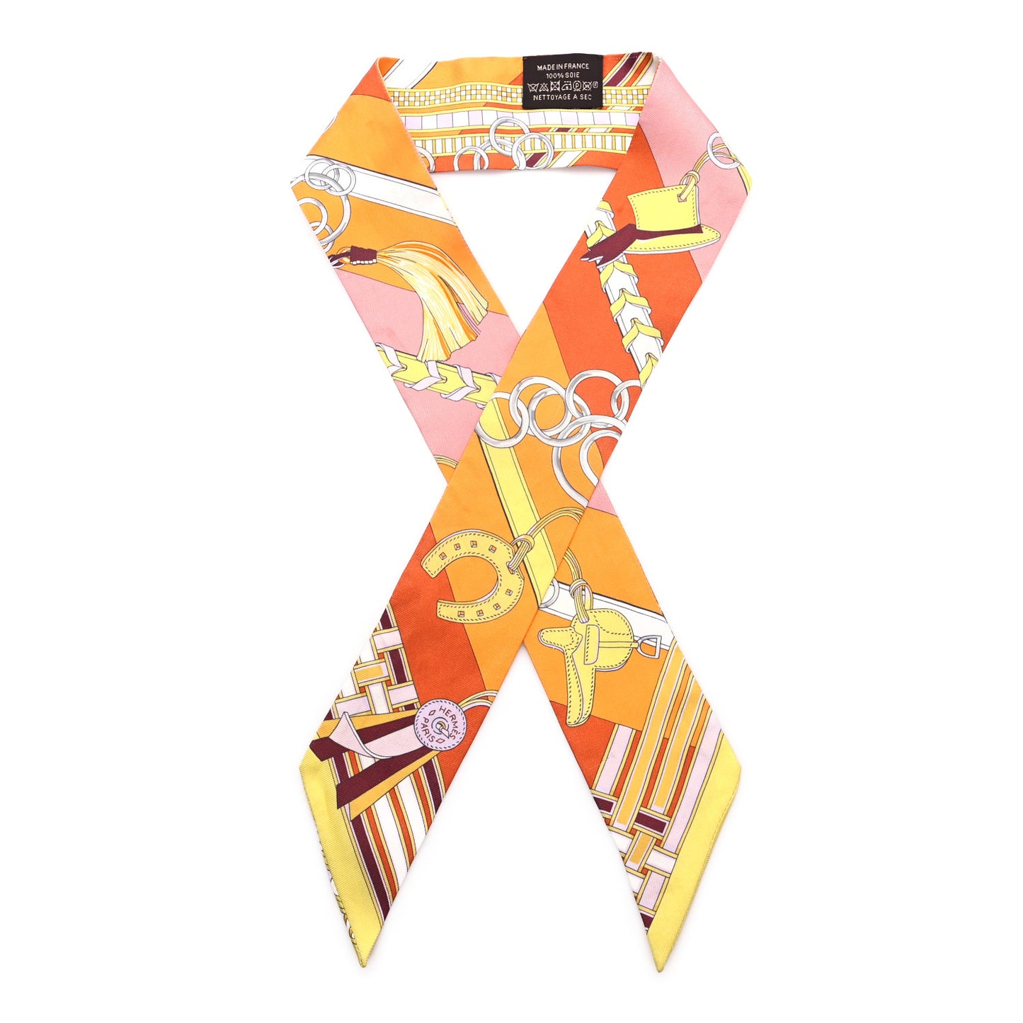 Silk Brides et Gris Twilly Orange Jaune Rose