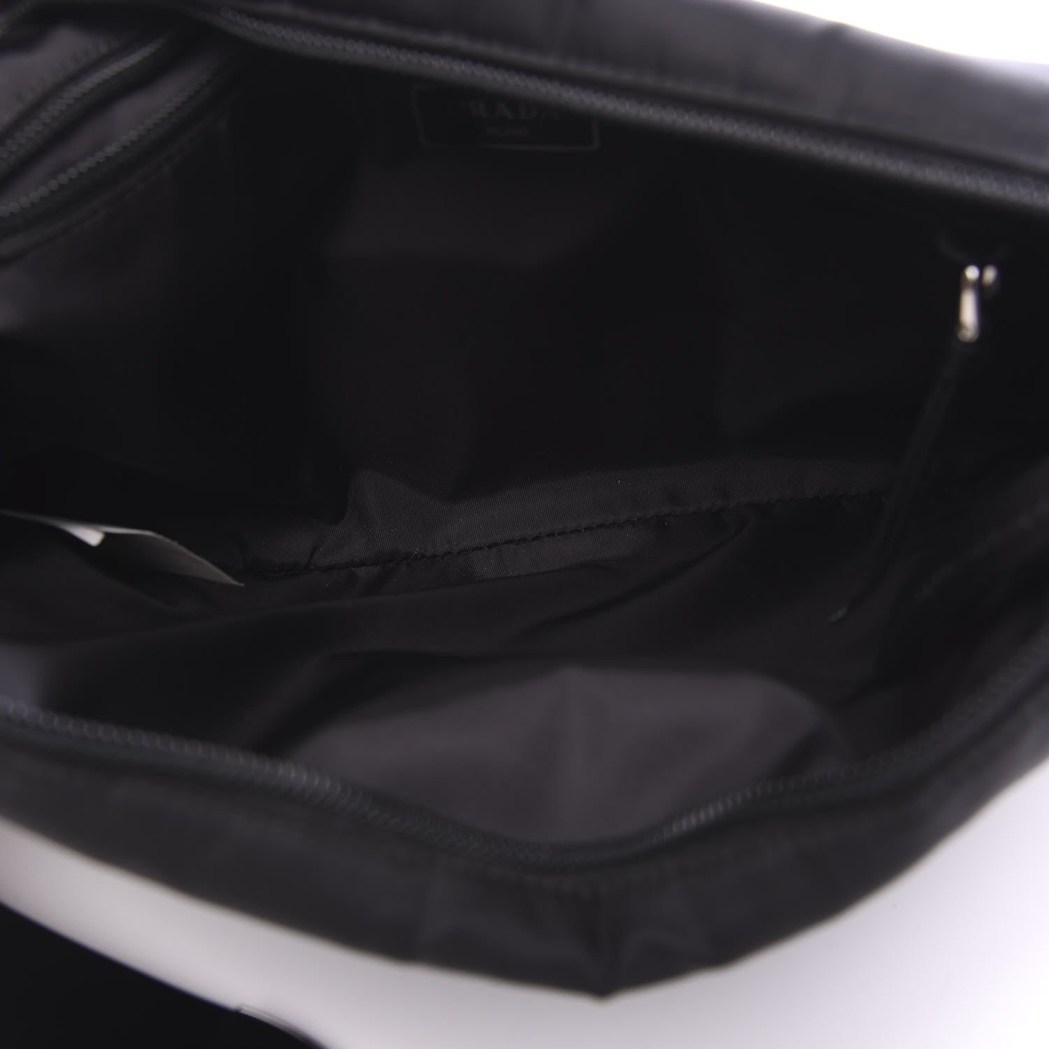 Prada Tessuto Nylon Studded Wristlet Black 5 of 7
