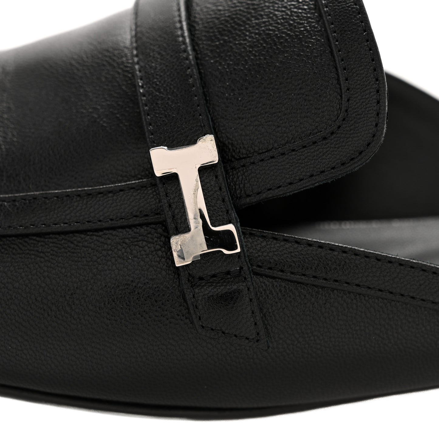 Goatskin Groupie Mules 40 Black