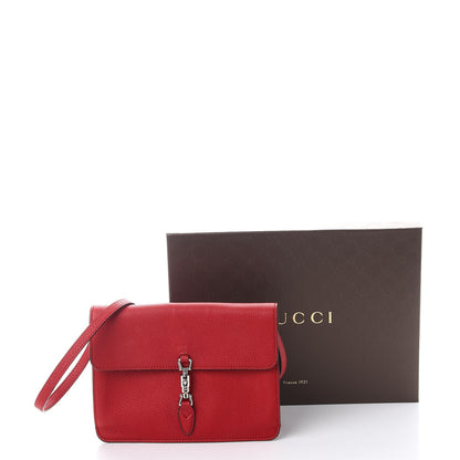 Gucci Grand Prix Calfskin Jackie Convertible Shoulder Bag Hibiscus Red 11 of 11