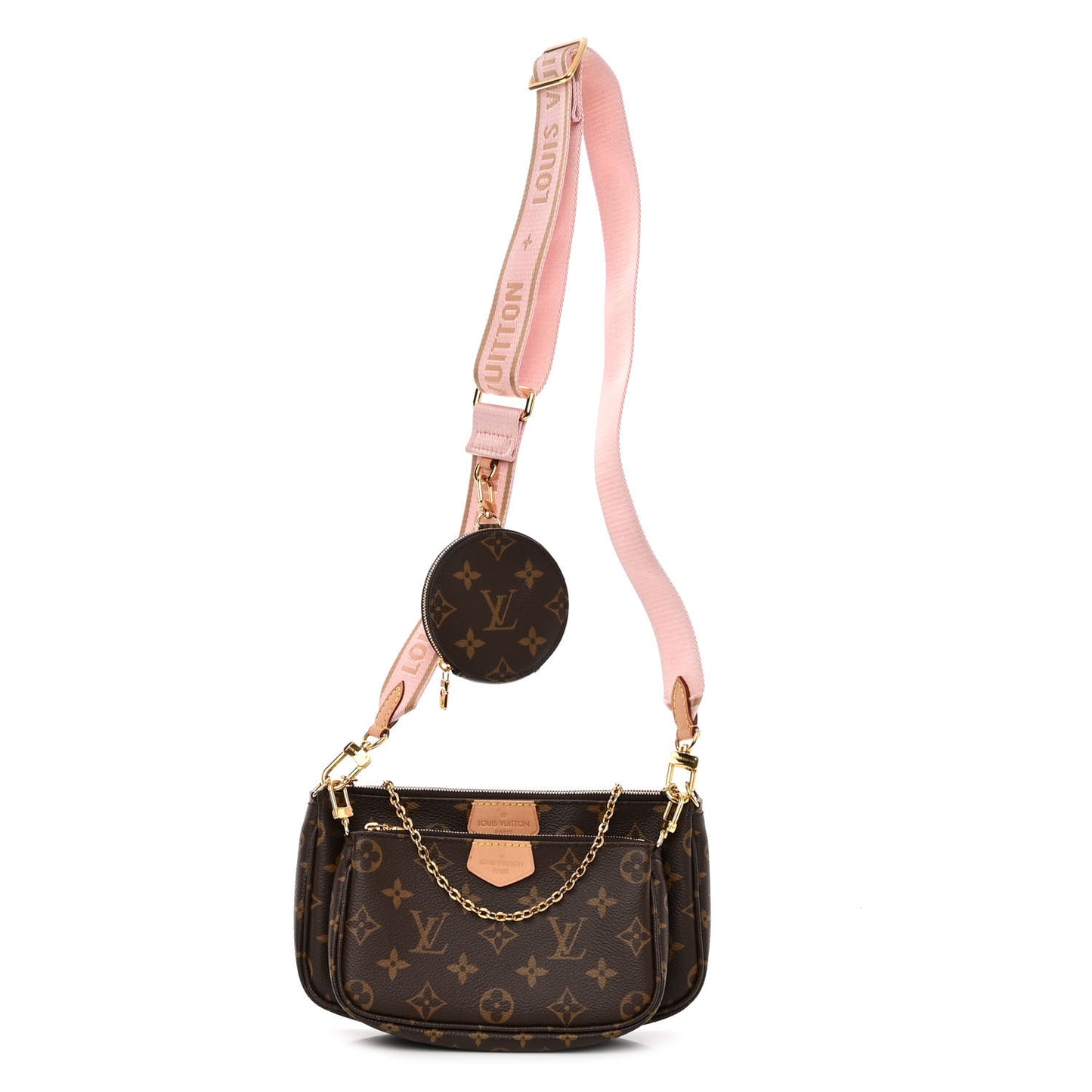 Monogram Multi Pochette Accessories Rose Clair