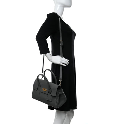 Mulberry Classic Grain Small Bayswater Satchel Mole Grey 2 of 10