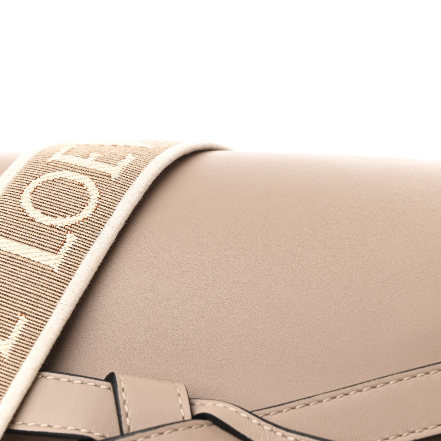 Soft Calfskin Jacquard Small Gate Crossbody Bag Sand