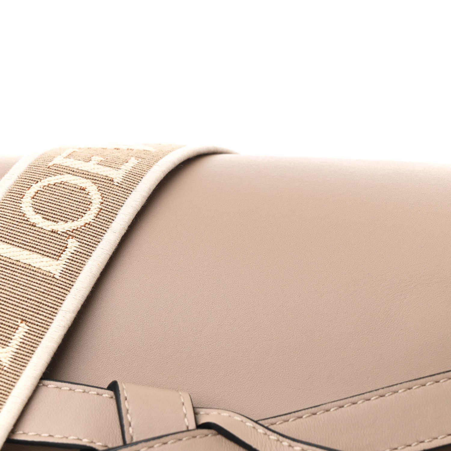 Loewe Soft Calfskin Jacquard Small Gate Crossbody Bag Sand 8 of 10