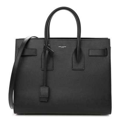 Saint Laurent Grained Calfskin Small Sac De Jour Black 1 of 10