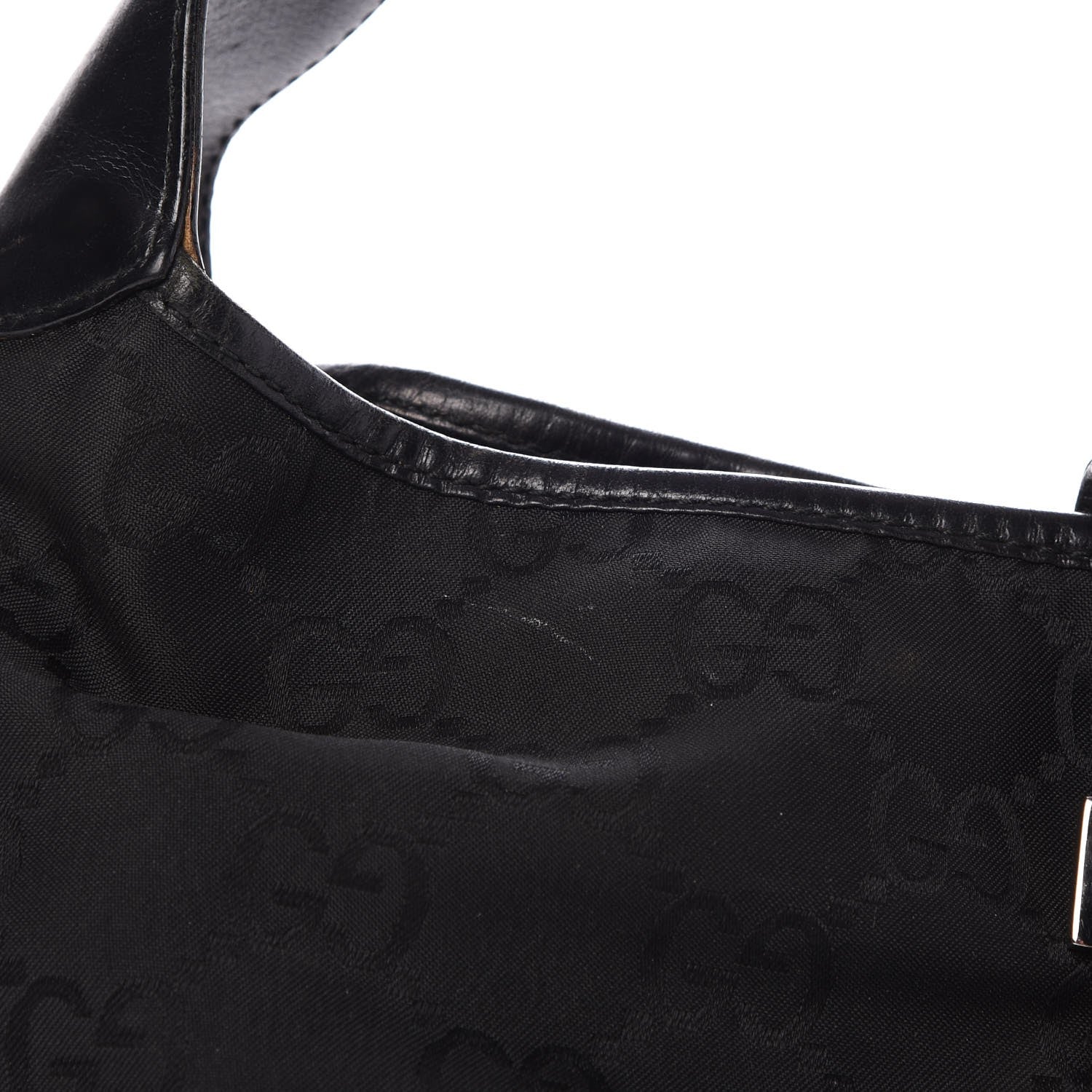 Gucci Monogram Jackie O Hobo Black 10 of 20